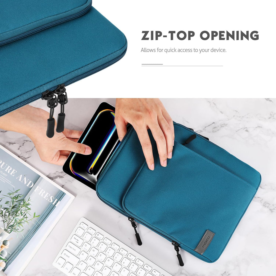MoKo 12.9 Zoll Tablet Hülle Kompatibel mit iPad Pro 12.9 M2 2022-2018, Galaxy Tab S8+ 12.4", Surface