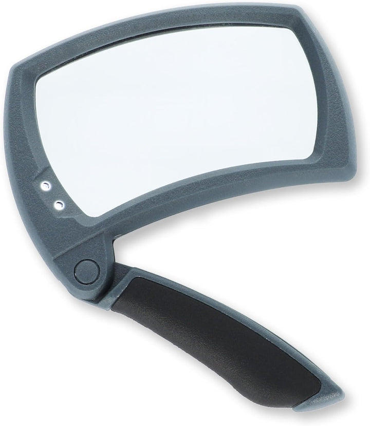 Carson Lighted MagniFold 2x Handlupe mit Komfort-Klappgriff und LED (MJ-50) Vergrösserung (MJ-50), V