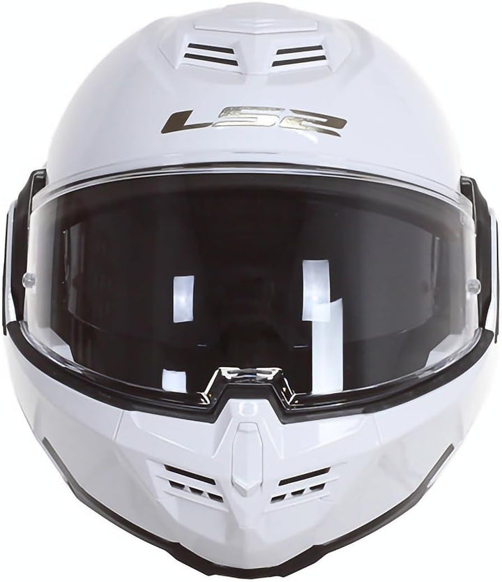 LS2, Klaphelme motorrad ADVANT solid white 06, XXL XXL Weiss, XXL Weiss