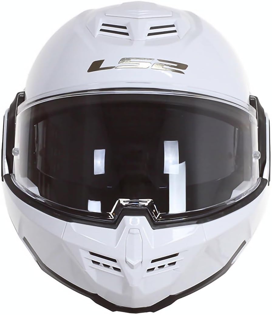 LS2, Klaphelme motorrad ADVANT solid white 06, S S Weiss, S Weiss