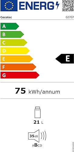 Cecotec Weinregal 8 Flaschen Bolero Grandsommelier 830 Coolcrystal, Thermoelektrische Kühlung, Tempe