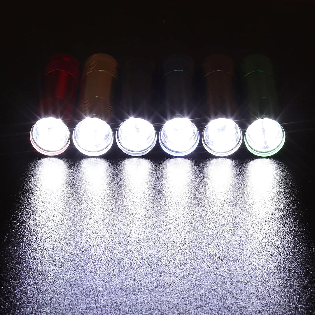 EverBrite 18tlg. LED Taschenlampen Set, mini kleine Kinder Taschenlampe mit Lanyard und 54 AAA Batte