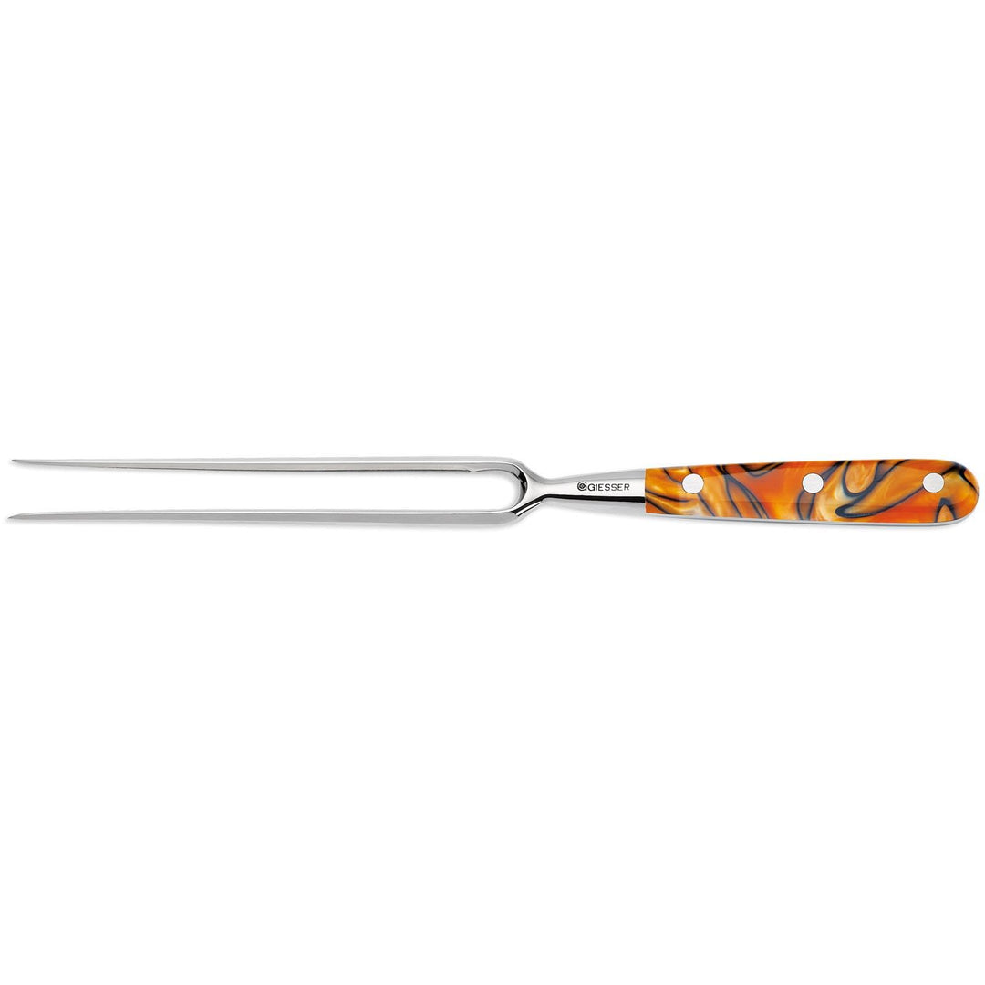 Giesser seit 1776 - Made in Germany - Tranchiergabel 21 cm Spicy Orange, PremiumCut Fork No 1, Fleis