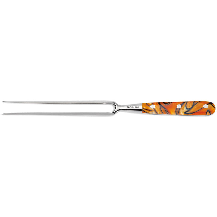 Giesser seit 1776 - Made in Germany - Tranchiergabel 21 cm Spicy Orange, PremiumCut Fork No 1, Fleis