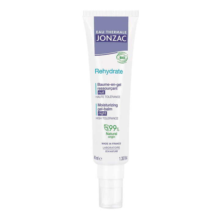 Eau Thermale Jonzac Organic Cosmetic Rehydrate H20 Booster Night Gel Balm, 40 ml