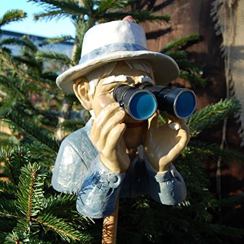 AK Spanner mit Fernglas Gartenfigur Gartendekoration