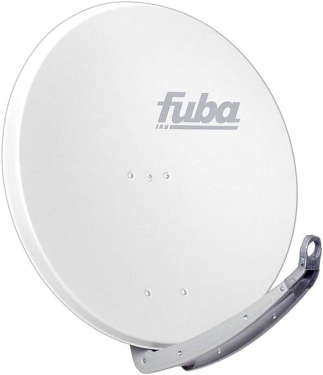 Fuba DAA 850 W Satellitenantenne 85cm Aluminium Weiss DEK 417 Quad LNB Direktanschluss 4 Teilnehmer
