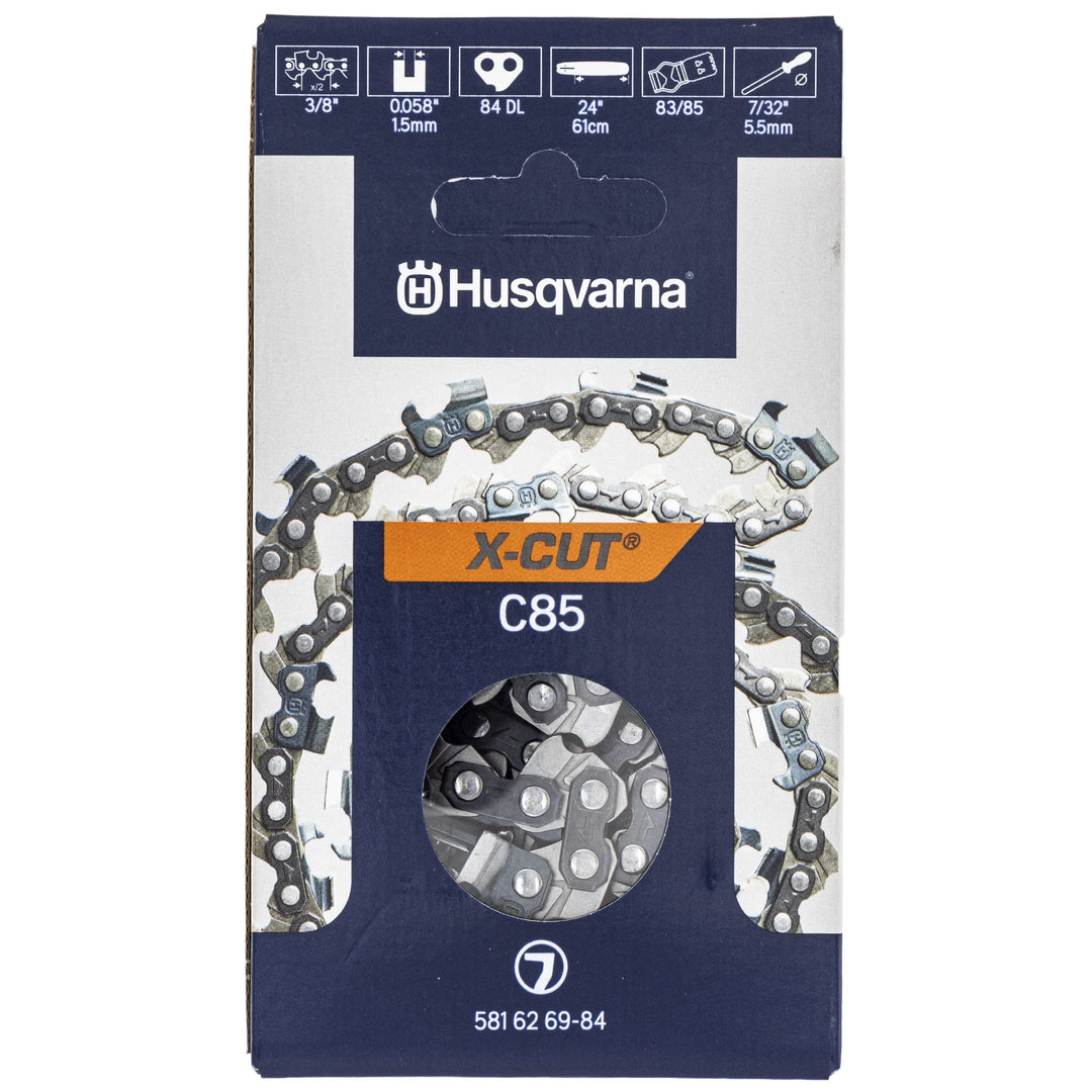 Husqvarna Genuine 581626984 24" 3/8" 0,58" 84DL Sägekette Schlaufe C85