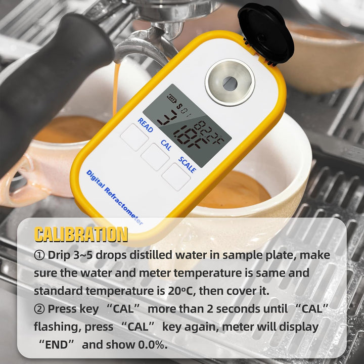 AMTAST Digitales Kaffee Refraktometer TDS-Meter Zucker Brix TDS Messgerät