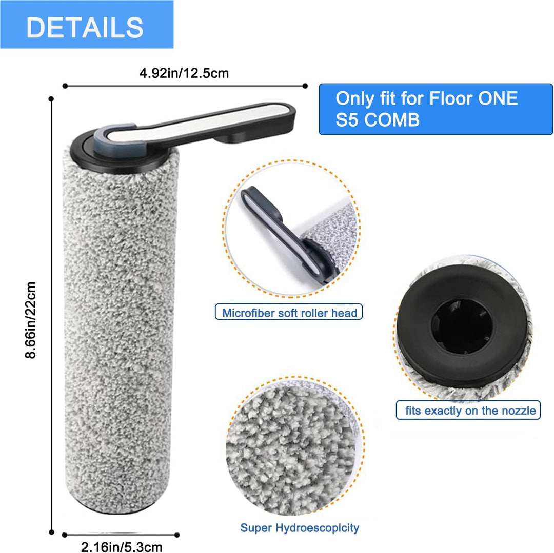 Ersatzbürstenrolle und HEPA-Filter für Tineco Floor One S5 Combo, Zubehör für Nass- und Trockensauge
