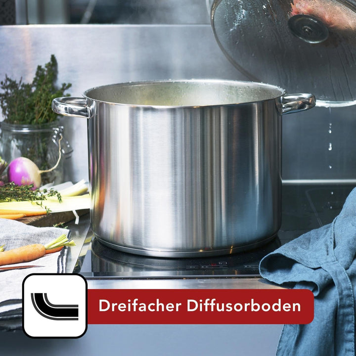 Baumalu 220565 Simmertopf, edelstahl 18/10 1.50 Liter 16 cm rund