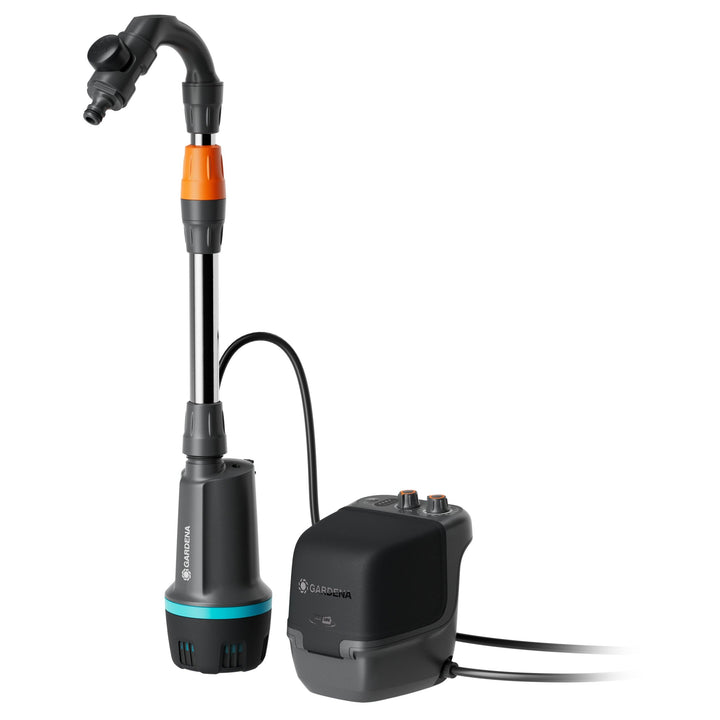 Gardena Akku-Regenfasspumpe 2600 Comfort 18V P4A solo Pumpen: Bewässerungsplaner, Timer-Funktion, Pa