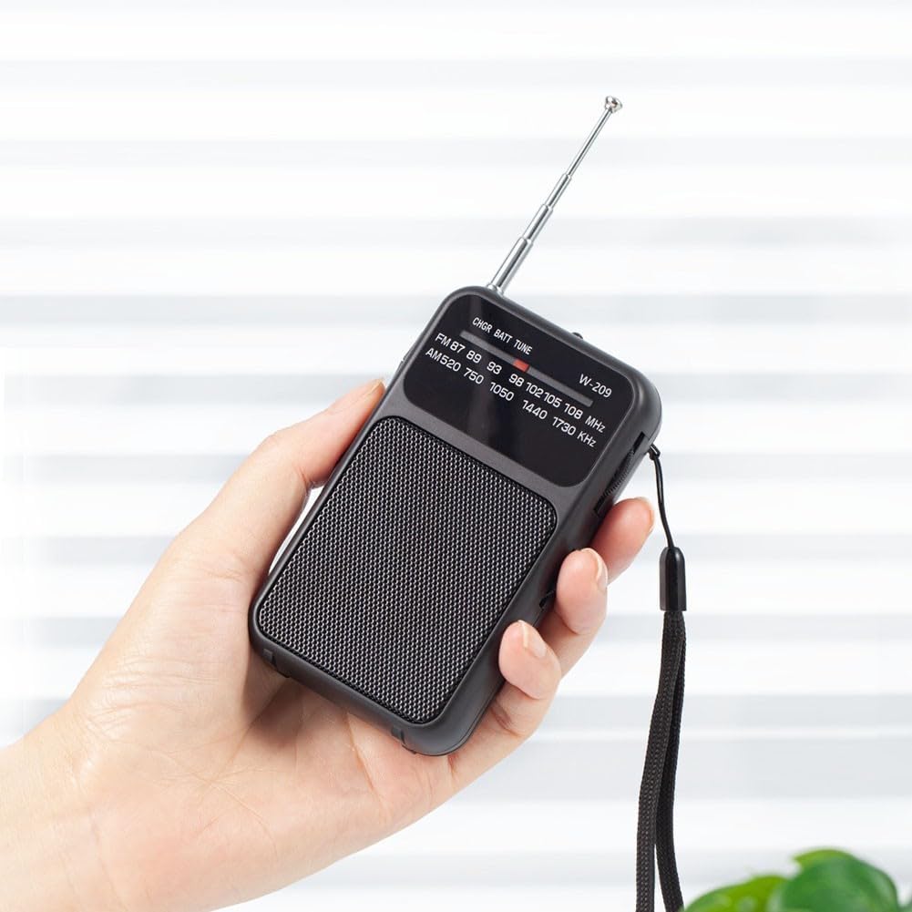 Tragbares Radio, klein, tragbares Digitalradio, kleines Taschenradio, kleine Radios, tragbares Radio