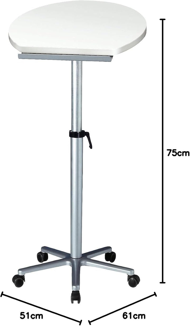 MAUL | Stehpult | ergonomisch | BxT 600 x 520 mm | höhenverstellbar | Weiss | flexibles Arbeiten im