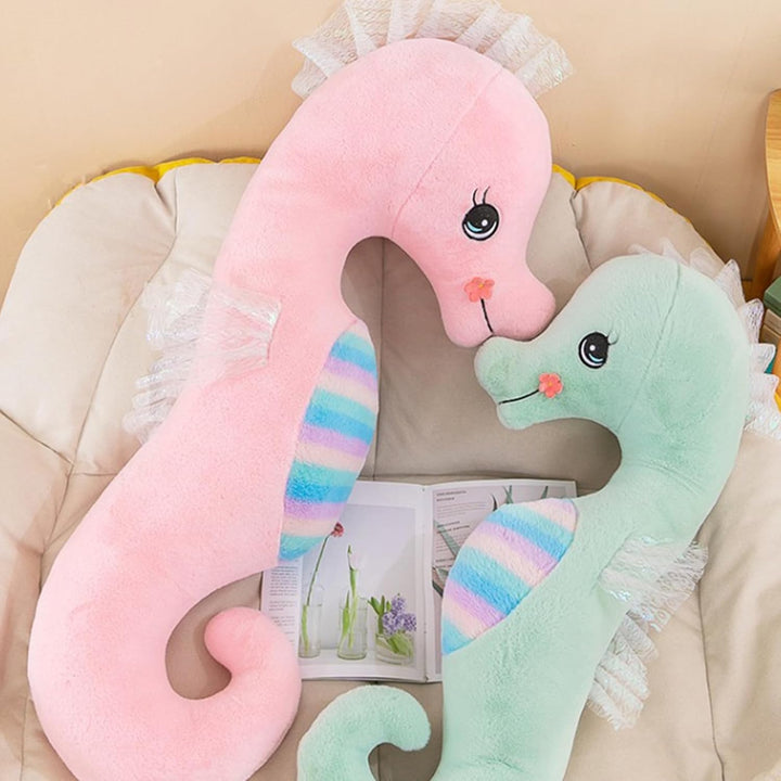 Seepferdchen Kuscheltier Süsse Seepferdchen Plüschtier Stofftier, Weiches Seepferdchen Kissen Gesche