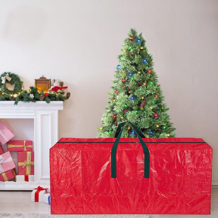 Funshot Weihnachtsbaum Aufbewahrungstasche - Rot Urlaub extra gross für bis zu 7.5Ft Baum Lagerung,