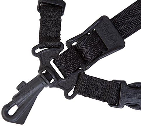Neotech Saxophongurt Soft Harness Schwarz Junior, Länge 21-31,2cm Junior Drehbarer Haken, Junior Dre