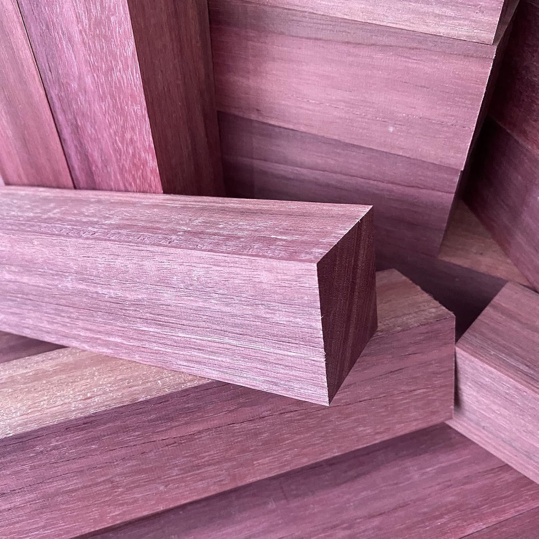 ECI Purple Heart Amaranth Kantel 40 x 500 mm Drechsel-Holz Ton Klang Violett Holz 40 x 40 x 500 mm,