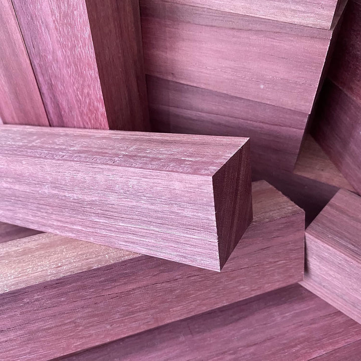 ECI Purple Heart Amaranth Kantel 40 x 500 mm Drechsel-Holz Ton Klang Violett Holz 40 x 40 x 500 mm,