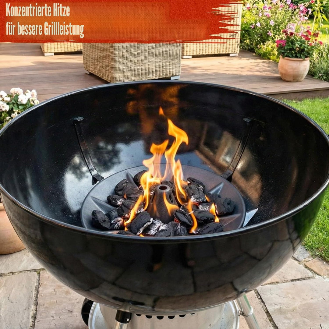 Denmay Kohlekorb Briketthalter für Weber 47/57/67cm Holzkohlegrills Holzkohle-Brikettkorb für Weber
