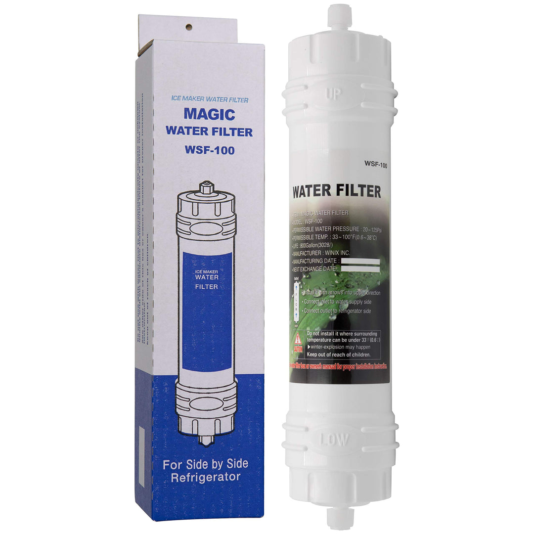 WSF-100 | Wasserfilter mit Schraubverschluss kompatibel mit Samsung Kühlschränken - externer Side-by