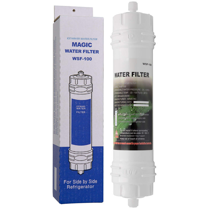 WSF-100 | Wasserfilter mit Schraubverschluss kompatibel mit Samsung Kühlschränken - externer Side-by