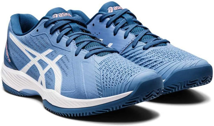 ASICS Herren Solution Swift Ff Clay Sneaker, 43.5 EU Blau Harmony Weiß