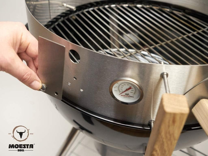 MOESTA-BBQ 10231 Smoke'It Verschluss Set für Smokin' PizzaRing/Gourmetring - Kugelgrill-Smoker Erwei