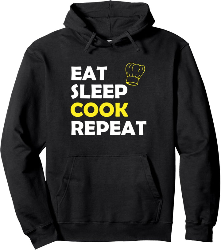 Essen-Schlafen-Koch-Wiederholung Pullover Hoodie