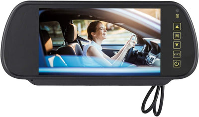 7-Zoll-Auto-Rückspiegel, LCD-Farbbildschirm HD 800 x 480 Auto-MP5-Monitor Auto-Dimm-Monitor Rückfahr