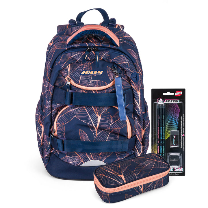 JOLLY Next Generation Rucksack, 8-teilig, verstellbare Schultergurte und Brustgurt, Zwei grosse Fäch