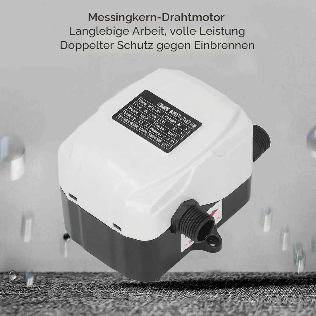 180W Druckerhöhungspumpe ABS Hauswasserdruckerhöhungspumpe für Küchenspüle Dusche DC24V EU-Stecker A