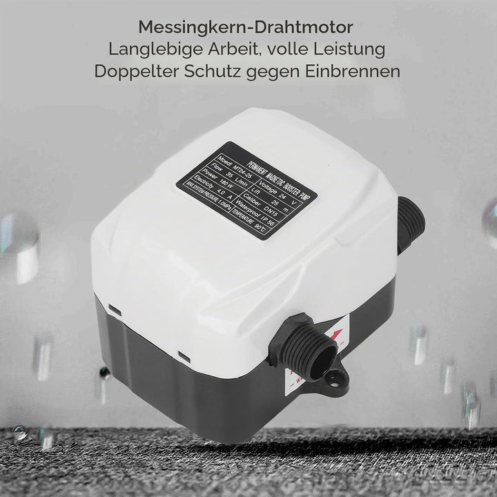 180W Druckerhöhungspumpe ABS Hauswasserdruckerhöhungspumpe für Küchenspüle Dusche DC24V EU-Stecker A