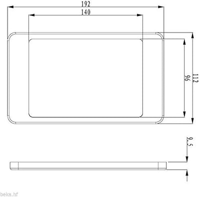 kalb Material für Möbel LED Unterbauleuchte 6Watt SET Sensor Küchenleuchte Einbauspot Einbaustrahler