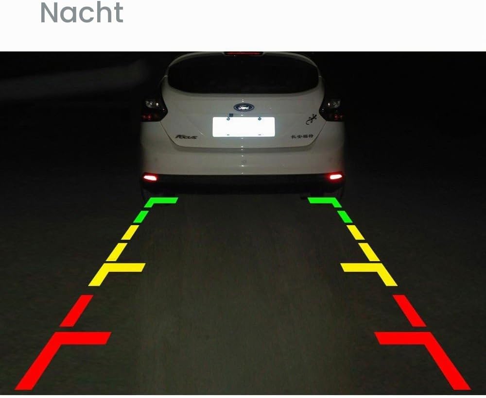 Farb Rückfahrkamera Einparkhilfe mit Hilfslinien geeignet für Mercedes C E CL S Klasse W204 W212 W21