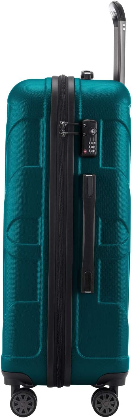 suitline Kofferset 3er Hartschalenkoffer ABS Handgepäck 55 cm mittel 66 cm gross 76 cm erweiterbar m