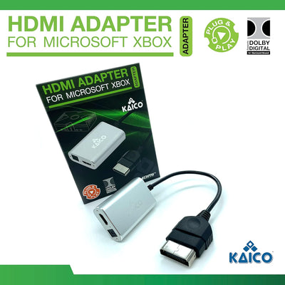 Kaico Xbox HDMI Konverter für OG Xbox - Doby Digital 5.1 per Optischem Anschluss - HDMI Kabel für OG