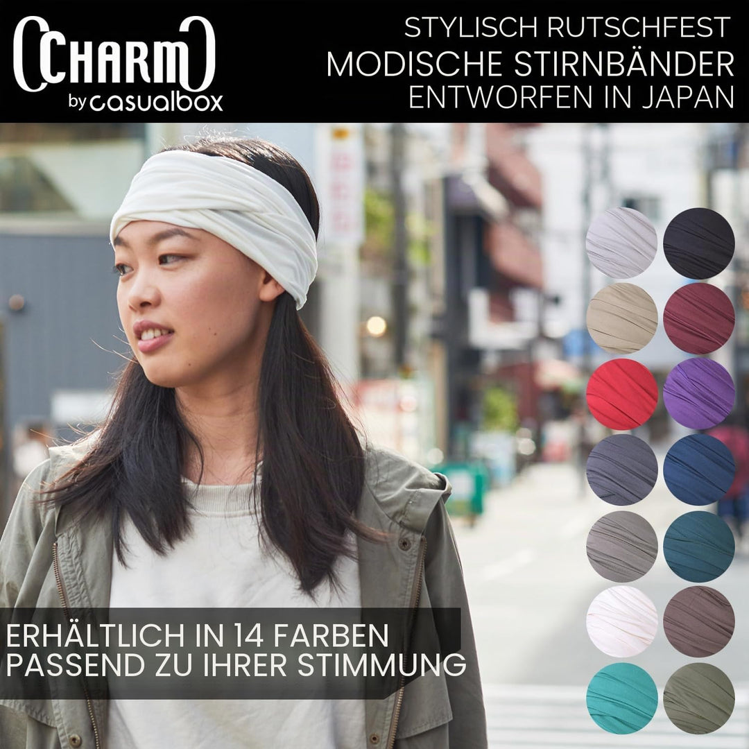 Dünnes Lauf Stirnband Sport Haarband Herren, Bandana Damen Sommer Japanische Mode Lang, Loop Tuch Zu