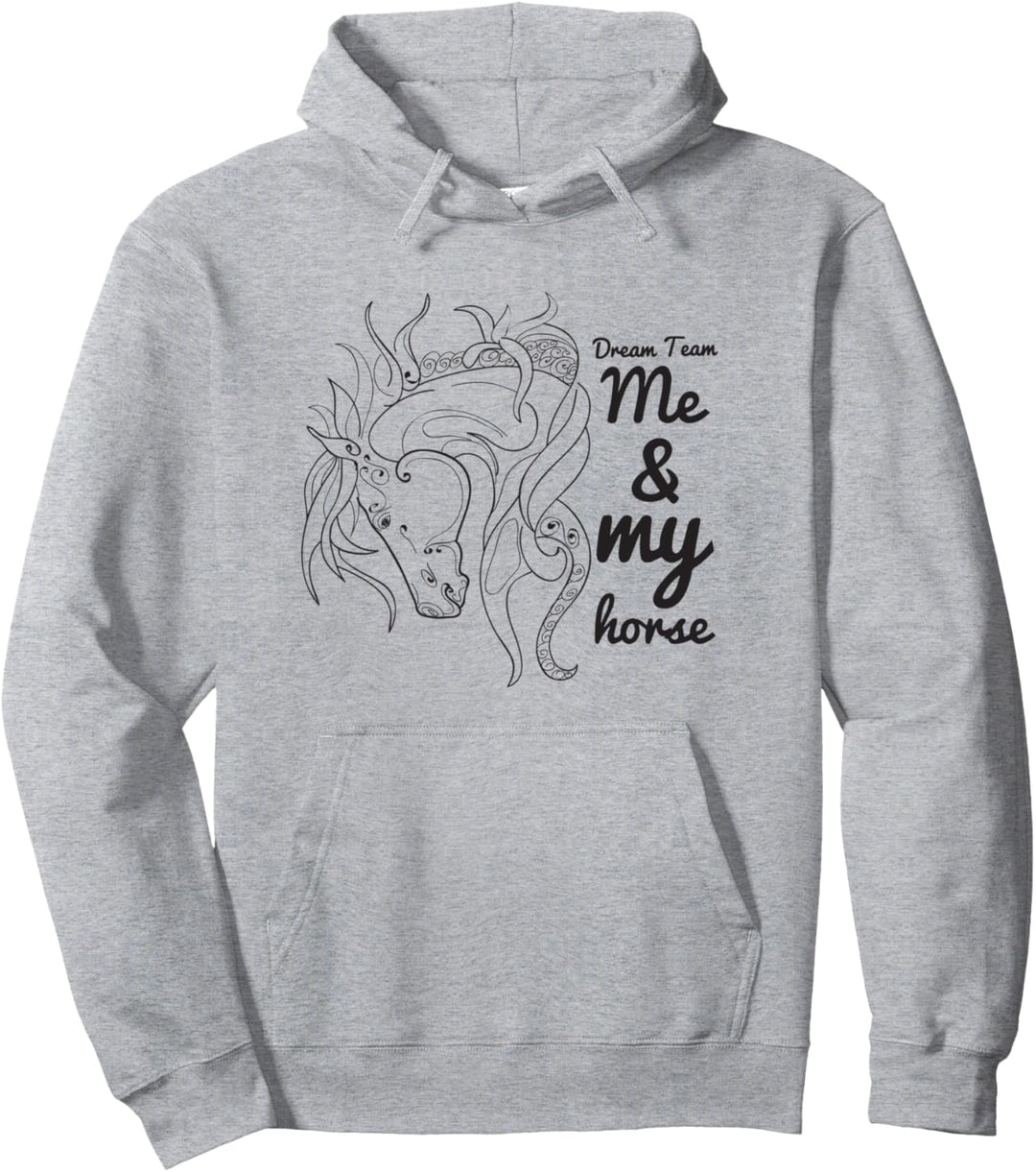 Dream Team Ich & mein Pferd Lustiges Geschenk Pferde Freunde Pullover Hoodie