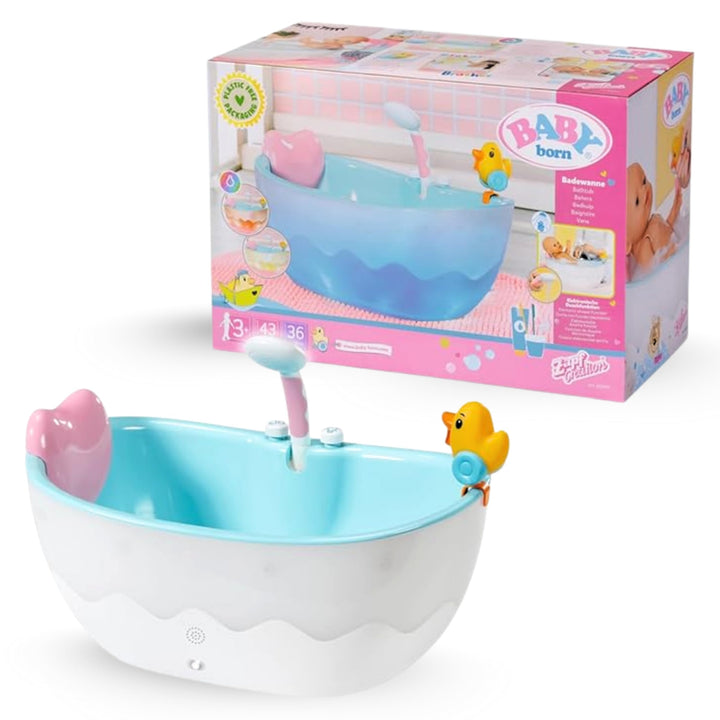 Zapf Creation 832691 BABY born Bath Badewanne - Puppenbadewanne mit Farbwechsel- und Soundfunktion,