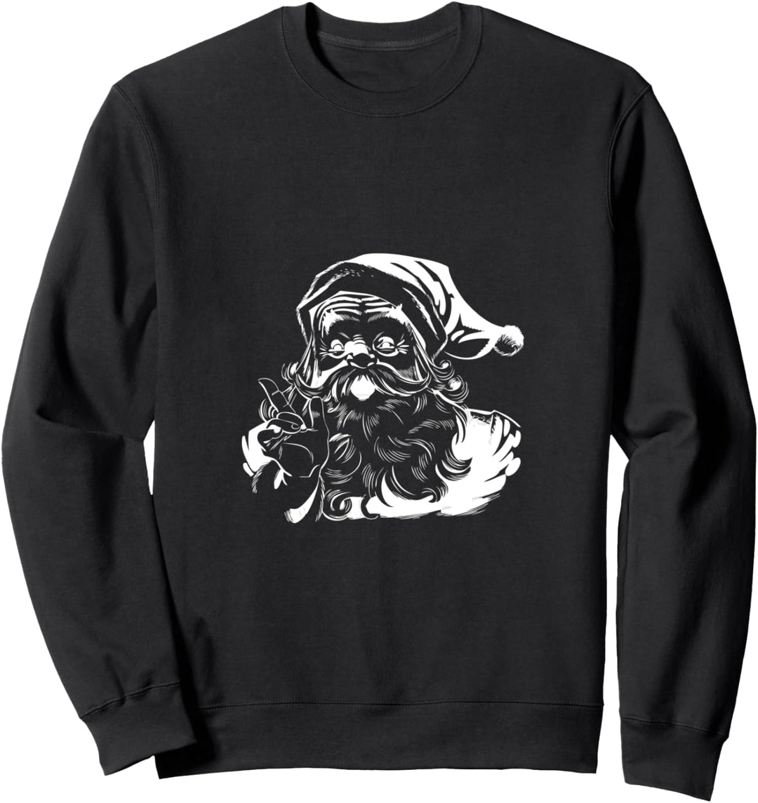 modernes Weihnachts Outfit Ho Ho Ho Santa Weihnachtsmann Sweatshirt
