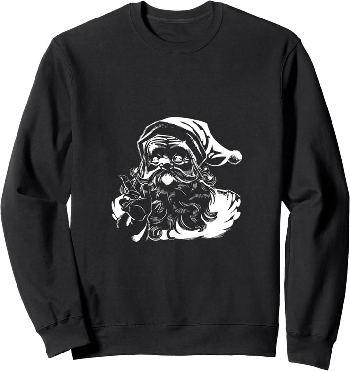 modernes Weihnachts Outfit Ho Ho Ho Santa Weihnachtsmann Sweatshirt