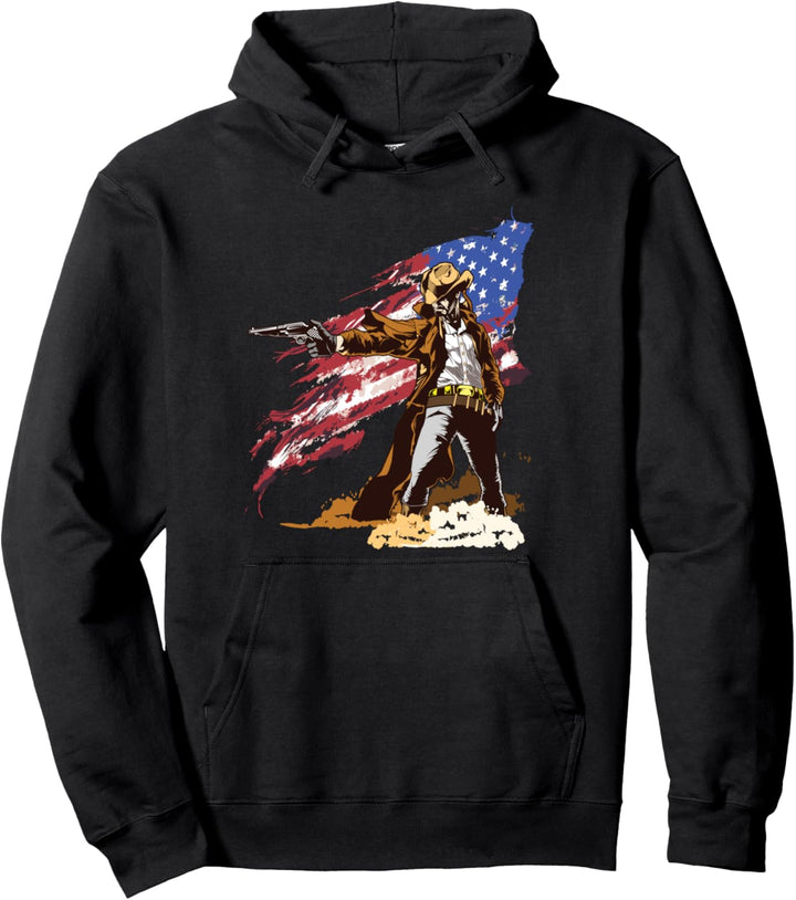 Vintage American Western Cowboy Geschenk Pullover Hoodie