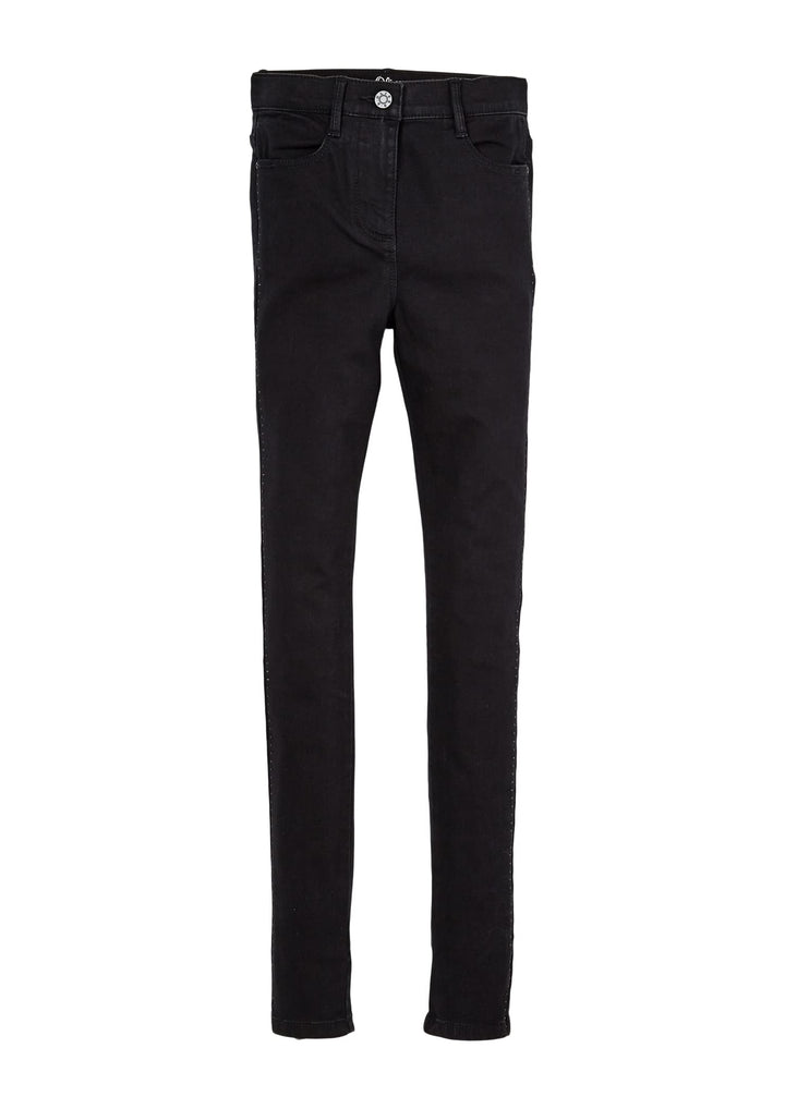s.Oliver Mädchen Jeans 146 Grosse Grössen Schwarz, 146 Grosse Grössen Schwarz