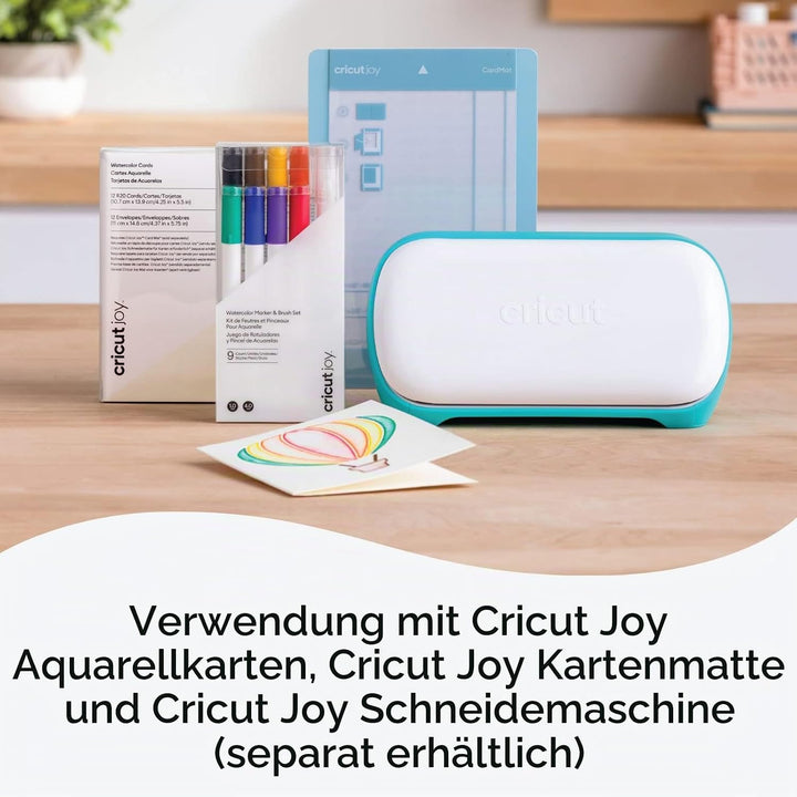Cricut Watercolor Marker &amp; Brush Set 8 Marker, 1 Wasserpinsel Erstellen Sie ein Aquarell Meisterwerk
