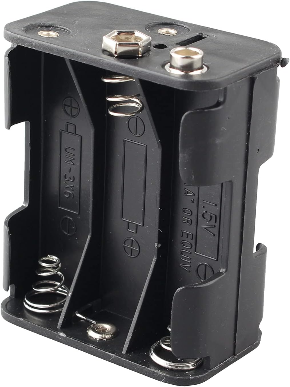 5 Stück 6 x 1,5 V AA Batteriehalter Etui 9V 6 Steckplätze Kunststoff Batterie Aufbewahrungsbox Doppe