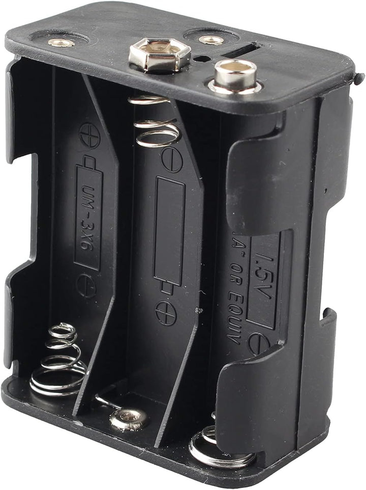 5 Stück 6 x 1,5 V AA Batteriehalter Etui 9V 6 Steckplätze Kunststoff Batterie Aufbewahrungsbox Doppe