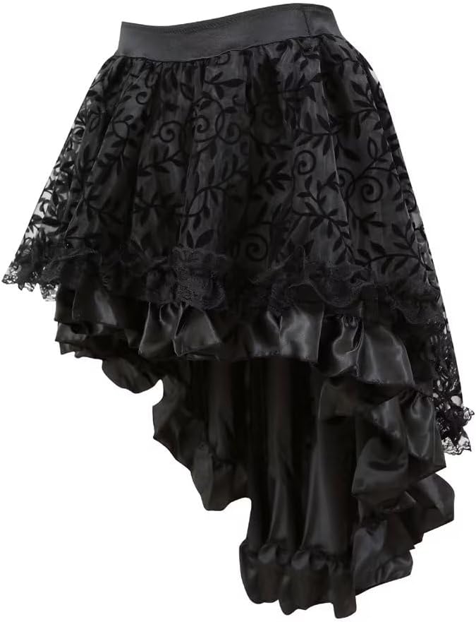 Jutrisujo korsett damen kleid corset dress corsage vollbrust burlesque schwarz XXS Blue6806, XXS Blu