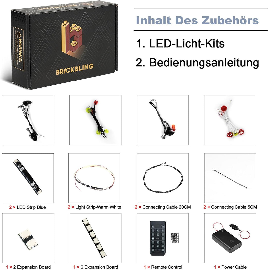 Fernbedienung Licht-Kit Kompatibel mit Lego Emirates Team New Zealand AC75 Yacht (Kein Modell), Led