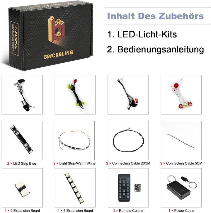 Fernbedienung Licht-Kit Kompatibel mit Lego Emirates Team New Zealand AC75 Yacht (Kein Modell), Led